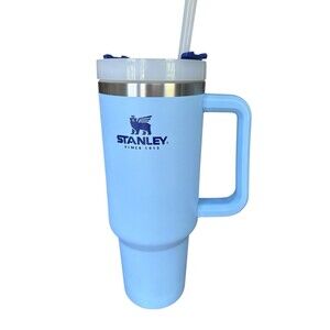 Stanley Quencher H2.O FlowState Tumbler Mug Cornflower Blue 40oz Includes Straw